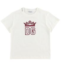 Dolce & Gabbana T-Shirt - Hawaii - Blanc av. Rouge