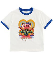 Dolce & Gabbana T-Shirt - Superhero - Wit m. Koning