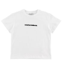 Dolce & Gabbana T-Shirt - ADN - Blanc av. Logo