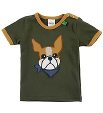 Freds World T-Shirt - Vert Militaire av. Bulldog