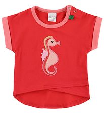 Freds World T-shirt - Red w. Seahorse