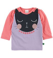 Freds World Blouse - Lavande/Corail av. Chat