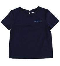 Calvin Klein T-Shirt - Modal/Coton - Marine