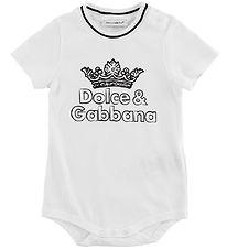 Dolce & Gabbana Stuttermabolur - DNA - Hvítt