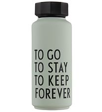 Design Letters Thermoflasche - To Go To Stay - 500 ml - Matt Gre