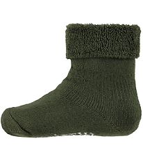 Fuzzies Baby Socks - Army Green