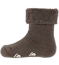 Fuzzies Babysokken m. Anti-Slip - Walnoot