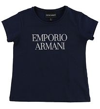 Emporio Armani T-Shirt - Navy m. Glitter