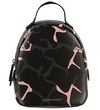 Emporio Armani Backpack - Black/Green/Pink