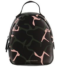 Emporio Armani Bakpoki - Svart M. Army/Bleikt Prentað