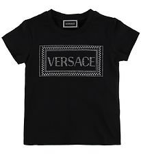 Versace T-Shirt - Schwarz m. Strassstein