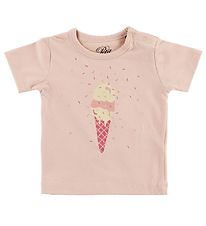 Petit by Sofie Schnoor Stuttermabolur - Penelope - Bleikt M. Ís