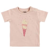 Petit Stadt Sofie Schnoor T-Shirt - Penelope - Rosa m. Eis