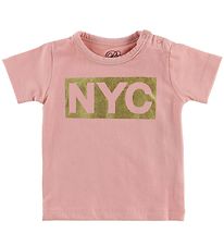 Petit by Sofie Schnoor Stuttermabolur - NYC - Bleikt M. NYC