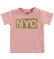 Petit Stadt Sofie Schnoor T-Shirt - NYC - Rosa m. NYC