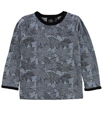 Petit by Sofie Schnoor Blouse - Wol/Katoen - Blauw m. Bladen