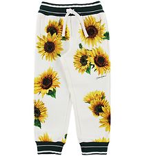Dolce & Gabbana Sweatpants - Sunflower - Vit/Mörkgrön