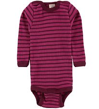 Engel Body L/S - Wool/Silk - Raspberry/Orchid