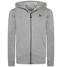 Lyle & Scott Junior Zip Thru Hoodie - Grey Melange