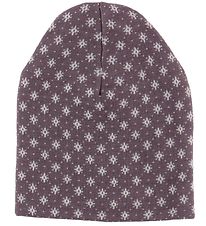 Joha Hat - Wool - Dark Purple/Pattern