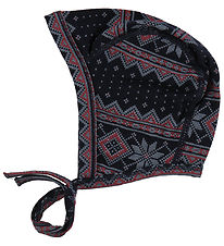 Joha Bonnet de Bb - Laine - Noir av. toiles