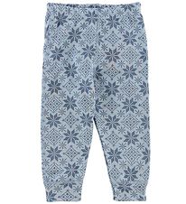 Joha Leggings - ull - Ljósblátt M. Stjörnur