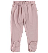 Joha Leggings m. Fu - Wolle - Pink