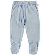 Joha Leggings M. Fótur - Ull - Ljósblár