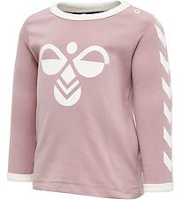 Hummel Blouse - HMLFlipper - Donkerroze m. Logo