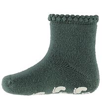 Condor Socken m. Antirutsch - Mattgrn