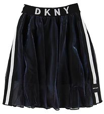 DKNY Rok - Zwart/holografisch m. Logo