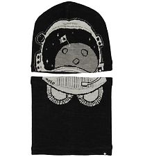 Molo Mössa m. Tubhalsduk - Kleo - Ull/Polyester - Very Black m.