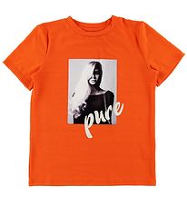 Hound T-Shirt - Orange av. Imprim