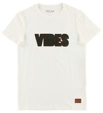 Hound T-shirt - White w. 'Vibes'