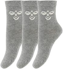 Hummel Socks - HMLSutton - 3-pack - Grey Melange