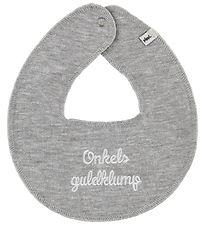 Pippi Baby Teething Bib - Round - Onkels Guldklump - Grey