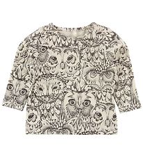 Soft Gallery Long Sleeve Top - Bella - Ivory w. Owls