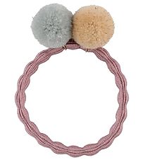 Kknekki Hair Tie - Rose w. Pom-Pom