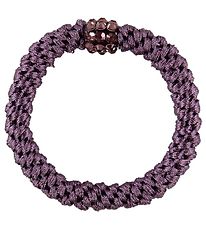Kknekki Hair Tie - Purple w. Rhinestones