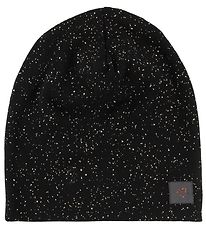 Little Wonders Beanie - Anna - Black w. Silver Dots