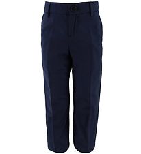 BOSS Trousers - Wool - Navy