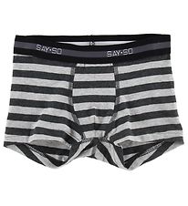 Say-So Boxers - Grey Striped