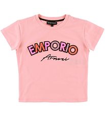 Emporio Armani T-shirt - Rose w. Glitter/Patches