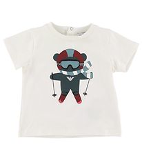 Emporio Armani Stuttermabolur - Hvítur M. Skíðamaður