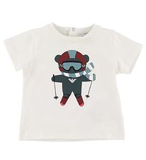 Emporio Armani T-shirt - White w. Skier