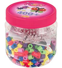 Hama Maxi Set w. Pegboards - 400 beads - Neon/Multi