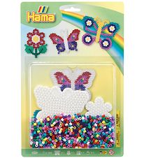 Hama Midi Beads Set - 1100 pcs. - Butterfly & Flower