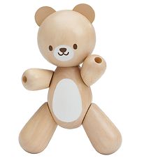 PlanToys Houten teddybeer - Naturel