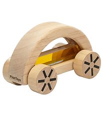 PlanToys Voiture en bois - Naturel/Jaune