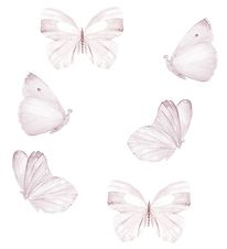 Thats Mine Wallstickers - Butterflies - 6 pcs - White